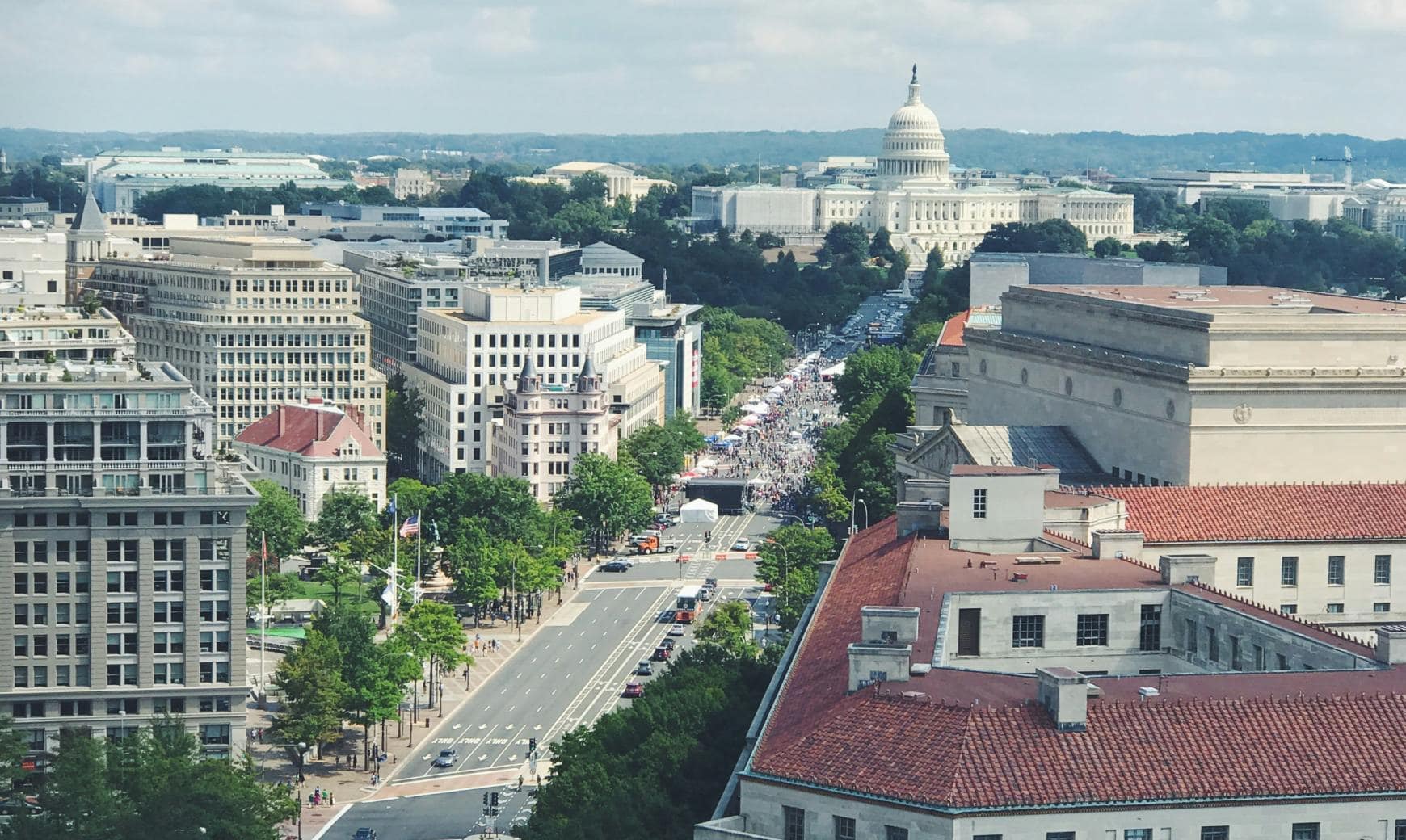 Washington, DC, skyline view
